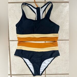 Colorblock 2 PC Swimsuit